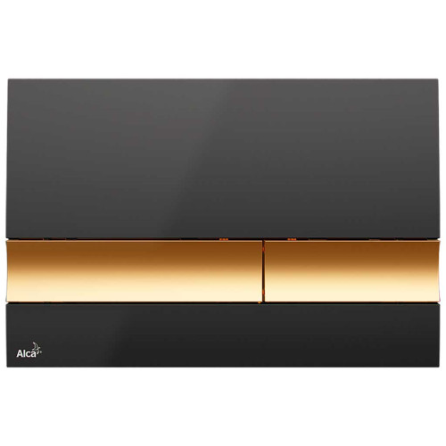 Alcaplast  Nuleidimo mygtukas juoda/auksas M1728-5