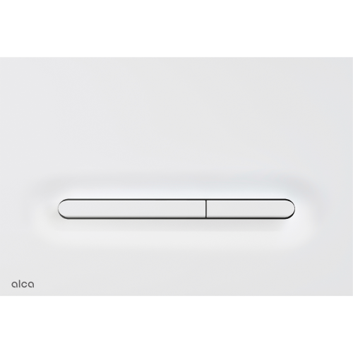 Nuleidimo mygtukas Alcadrain Linka baltas matinis