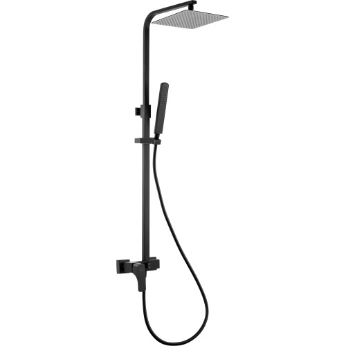 Virštinkinė juoda matinė dušo sistema Hiacynt