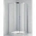 Roltechnik komplektas pusapvalė dušo kabina su slankiojančiomis durimis  OBR2 + DREAM dušo padėklas