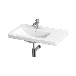 Pakabinamas praustuvas Jika Cubito asimetrinis praustuvas 75 cm, dešininis