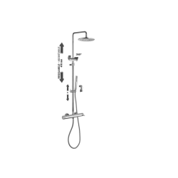 Virštinkinė termostatinė dušo sistema Paffoni Mini Master