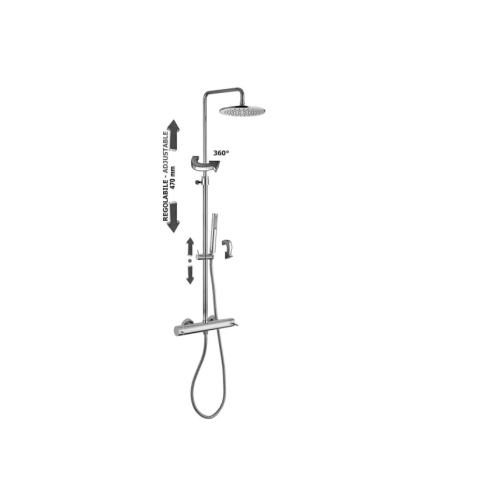 Virštinkinė termostatinė dušo sistema Paffoni Mini Master