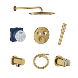 Grohe SmartControl O termostatinė potinkinė dušo sistema braižyto aukso Grohe SmartControl O termostatinė potinkinė dušo sistema braižyto aukso