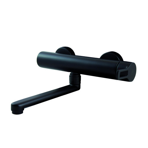 Virtuvinis maišytuvas iš sienos Paffoni Ringo (spalvos chromas, juoda)