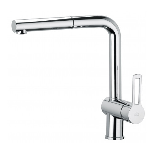 Virtuvinis maišytuvas Paffoni Ringo su ištraukiama žarna (spalvos chromas, juoda) Virtuvinis maišytuvas Paffoni Ringo su ištraukiama žarna (spalvos chromas, juoda)