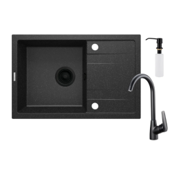 RINKINYS: MAIŠYTUVAS IR PLAUTUVĖ DEANTE CORIO 670x440, GRAFITO RINKINYS: MAIŠYTUVAS IR PLAUTUVĖ DEANTE CORIO 670x440, GRAFITO