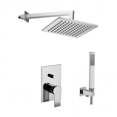 Potinkinė dušo sistema Paffoni Tango spalvų pasirinkimas chromas, nerūd. plienas Potinkinė dušo sistema Paffoni Tango spalvų pasirinkimas chromas, nerūd. plienas
