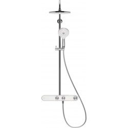 Termostatinė dušo sistema su lentyna Duravit Shelf 1050, chromo / balta, TH4380008005