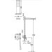 Potinkinė dušo sistema Tres Project-Tres 21128005