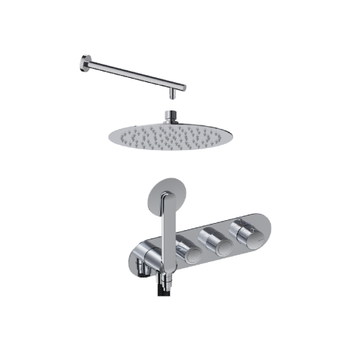 Termostatinė potinkinė dušo sistema Sanycces Dedal (spalvų pasirinkimas) 