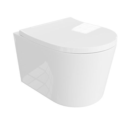 Pakabinamas klozetas Versoni su sukūrinė vandens nuleidimo sistema