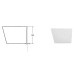 Akrilinė vonia Besco Zoya 150cm dešininė