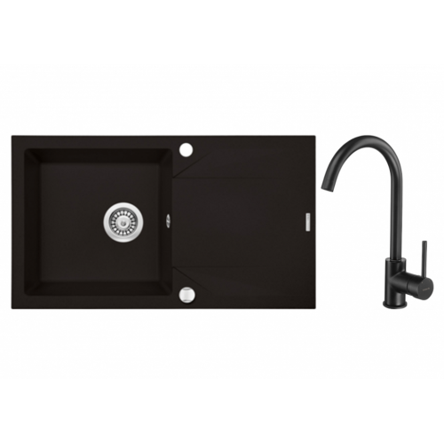 Akmens masės plautuvė Deante Evora ZQJY 2113 78 × 44 × 18 cm grafito