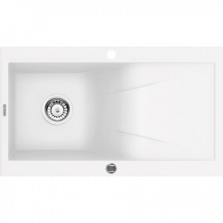 Akmens masės plautuvė Deante Rapsodia balta Akmens masės plautuvė Deante Rapsodia balta