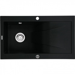 Akmens masės plautuvė Deante Rapsodia juoda matinė Akmens masės plautuvė Deante Rapsodia juoda matinė