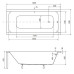 Besco Modern akrilinė vonia 140x70, 150x70, 160x70, 170x70