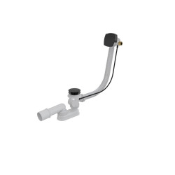 Alcaplast sifonas su pripildymu voniai juodas matinis