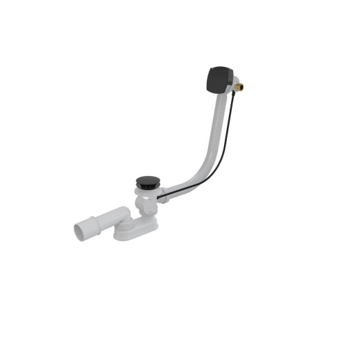 Alcaplast sifonas su pripildymu voniai juodas matinis