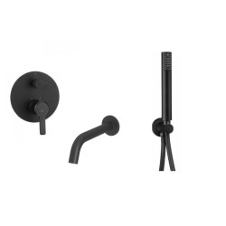 Potinkinė juoda matinė vonios sistema Deante Arnika Potinkinė juoda matinė vonios sistema Deante Arnika