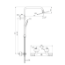Ideal Standard Ceratherm T100 dušo sistema su termostatiniu maišytuvu