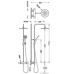 Tres Base Plus termostatinė dušo sistema, chromas 21639301