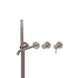 BRUMA Leaf nikelio spalvos potinkinė vonios sistema BRUMA Leaf nikelio spalvos potinkinė vonios sistema