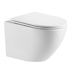 Pakabinamas klozetas, pakabinamas Domoletti, su lėtaeigiu  dangčiu 