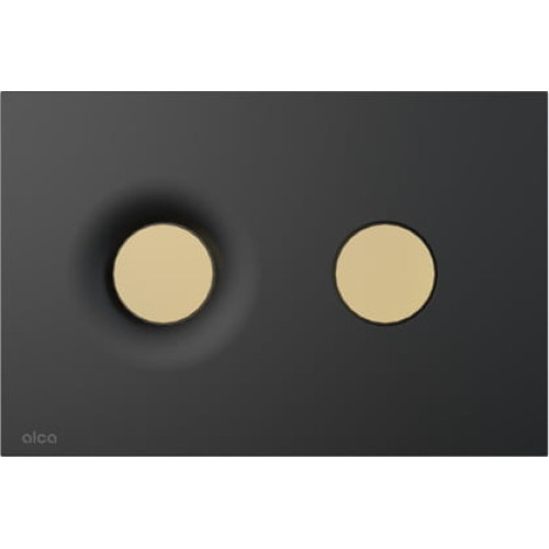 Nuleidimo mygtukas Alcadrain Dot.Dot. juodas matinis/auksinis matinis