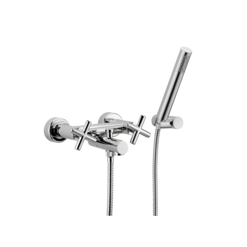 Maišytuvas voniai su dušo galvute Fima Maxima spalvų pasirinkimas chromas, balta, juoda, nikelis Maišytuvas voniai su dušo galvute Fima Maxima spalvų pasirinkimas chromas, balta, juoda, nikelis