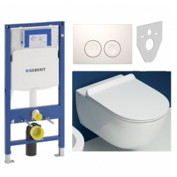 Potinkinio WC rėmo Geberit ir klozeto Flaminia su GO CLEAN funkcija komplektas