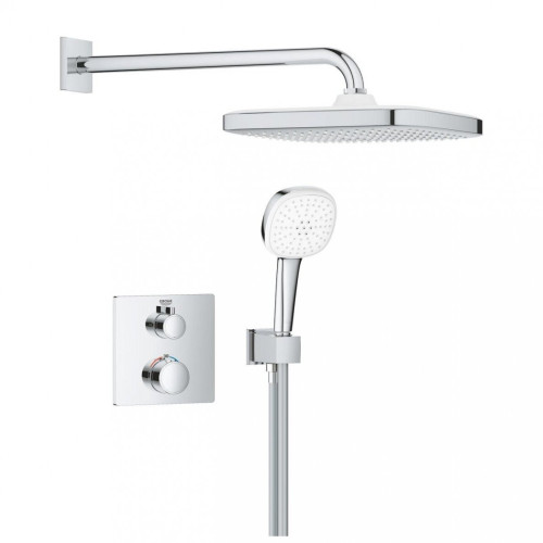 Grohe Grohtherm Concealed potinkinė dušo sistema su Tempesta 250 Cube 1039950000