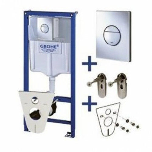 Potinkinio rėmo komplektas Grohe Rapid SL 4in1 su mygtuku Cosmo Nova, 38813001 Potinkinio rėmo komplektas Grohe Rapid SL 4in1 su mygtuku Cosmo Nova, 38813001