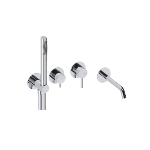 Sanycces Loop potinkinis vonios maišytuvas chromas