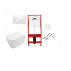 WC Komplektas 5in1 Tece potinkinis rėmas su baltu Tece Loop vandens nuleidimo mygtuku ir Deante Hiacynt Rimless pakabinamu klozetu su lėtaeigiu dangčiu WC Komplektas 5in1 Tece potinkinis rėmas su baltu Tece Loop vandens nuleidimo mygtuku ir Deante Hiacynt Rimless pakabinamu klozetu su lėtaeigiu dangčiu