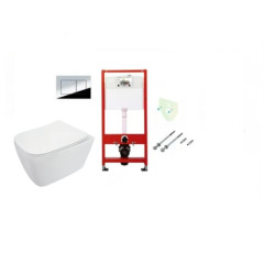 WC Komplektas 5in1 Tece potinkinis rėmas su chromuotu TeceNow vandens nuleidimo mygtuku ir Deante Hiacynt Rimless pakabinamu klozetu su lėtaeigiu dangčiu WC Komplektas 5in1 Tece potinkinis rėmas su chromuotu TeceNow vandens nuleidimo mygtuku ir Deante Hiacynt Rimless pakabinamu klozetu su lėtaeigiu dangčiu