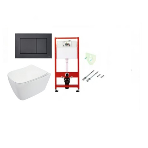 WC Komplektas 5in1 Tece potinkinis rėmas su juodu Tece Loop vandens nuleidimo mygtuku ir Deante Hiacynt Rimless pakabinamu klozetu su lėtaeigiu dangčiu WC Komplektas 5in1 Tece potinkinis rėmas su juodu Tece Loop vandens nuleidimo mygtuku ir Deante Hiacynt Rimless pakabinamu klozetu su lėtaeigiu dangčiu