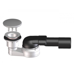 HL sifonas dušo padėklui 40/50 x 80mm su nerūdyjančio plieno dangteliu