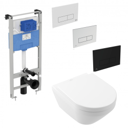 Ideal Standard Prosys 120 rėmas su M2 mygtuku ir Villeroy&Boch Architectura su TwistFlush WC Ideal Standard Prosys 120 rėmas su M2 mygtuku ir Villeroy&Boch Architectura su TwistFlush WC