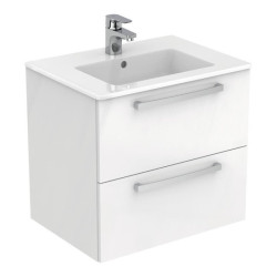 Ideal Standard Tempo 60 cm pakabinama vonios spintelė be praustuvo (600 x 440 x 550), du stalčiai, soft close uždarymas, rankenėlės Ideal Standard Tempo 60 cm pakabinama vonios spintelė be praustuvo (600 x 440 x 550), du stalčiai, soft close uždarymas, rankenėlės