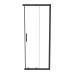 Ideal Standard CONNECT 2 dušo kabinos slankios durys (80 cm), matinė juoda (kaina už vienas duris)