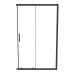 Ideal Standard CONNECT 2  dušo kabinos slankios durys (120 cm), matinė juoda (kaina už vienas duris)