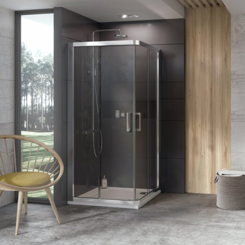Dušo kabina 10° 10RV2 | 10RV2-90 blizgi+Transparent