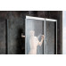 Dušo durys su stacionaria sienele | MSDPS-100/80 R blizgi+Transparent