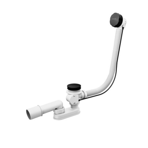 Juodi vonios sifonas su persipylimo mechanizmu | Vonios sifonas 570, juodas