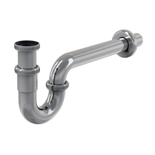 Sifonas praustuvei U vamzdinis | U formos praustuvo sifonas, chromas