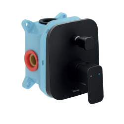 Maišytuvas paslėptojo montavimo voniai/dušui 10° Free black su perjungikliu R-box | TD F 065.20 Potinkinis maišytuvas su jungikliu, juodas