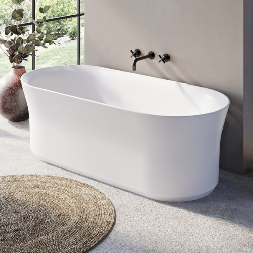 Vonia Ypsilon – laisvai pastatoma akrilo vonia | Vonia YPSILON 1800X800 sniego baltumo laisvai  pastatoma (juoda)