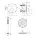 Ideal Standard Ceraline potinkinė dušo sistema juoda matinė