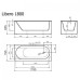 Vispool akmens masės vonia Libero  1700x800mm ir 1800x800mm 
